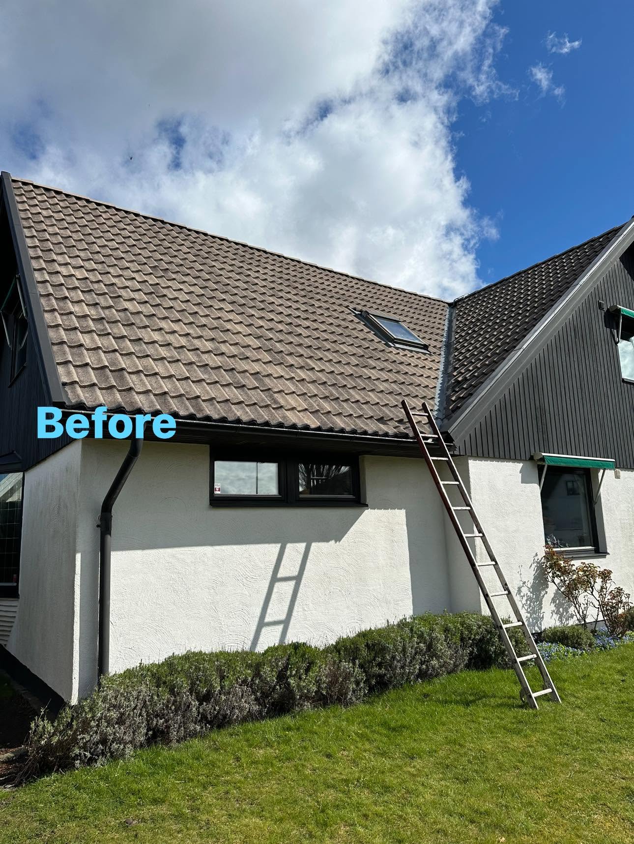 Takmålning – före